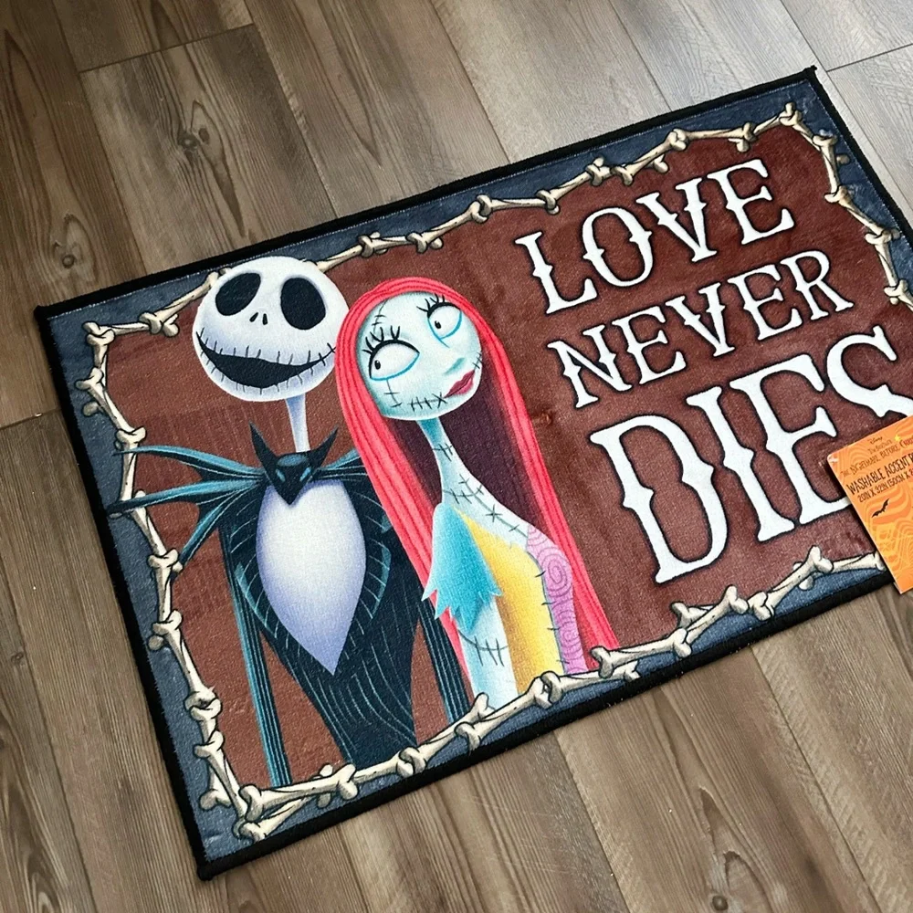 NEW Jack and Sally Love Never Dies Accent Rug